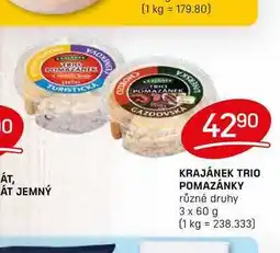 Flop KRAJÁNEK TRIO POMAZÁNKY různé druhy 3 x 60 g nabídka