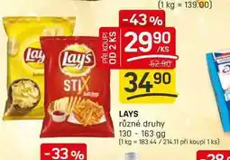 Flop LAYS různé druhy 130-163 g nabídka
