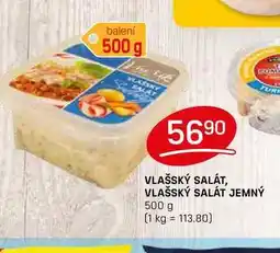 Flop VLAŠSKÝ SALÁT, VLAŠSKÝ SALÁT JEMNÝ 500 g nabídka