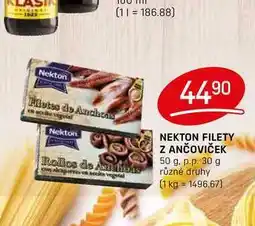 Flop NEKTON FILETY Z ANČOVIČEK 50 g. p.p. 30 g různé druhy nabídka