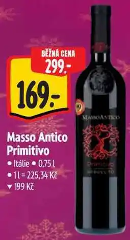 Albert Masso Antico Primitivo, 0,75 l nabídka