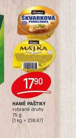 Flop HAMÉ PAŠTIKY vybrané druhy 75 g nabídka