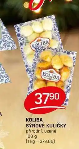 Flop KOLIBA SÝROVÉ KULIČKY přírodní, uzené 100 g nabídka