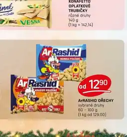 Flop ArRASHID OŘECHY vybrané druhy 60 - 100 g nabídka