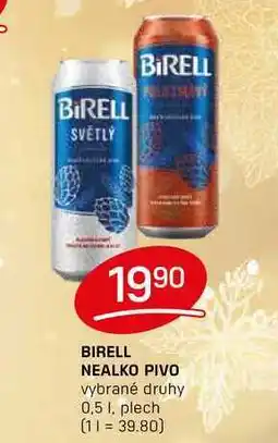 Flop BIRELL NEALKO PIVO vybrané druhy 0,5l, plech nabídka