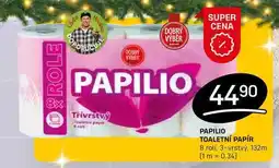 Flop PAPILIO TOALETNÍ PAPÍR 8 rolí, 3-vrstvý, 132m nabídka