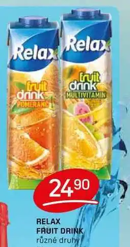 Flop RELAX FRUIT DRINK různé druhy nabídka
