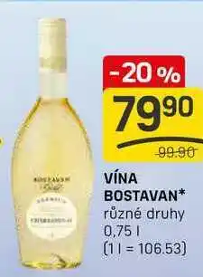 Flop VÍNA BOSTAVAN různé druhy 0,75l nabídka