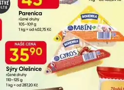 Hruška Sýry Olešnice různé druhy 110-125 g nabídka