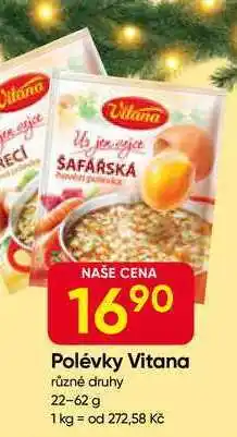 Hruška Vitana polévky různé druhy 22-62 g nabídka