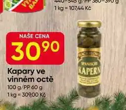 Hruška Kapary ve vinném octě 100 g/PP 60 g nabídka