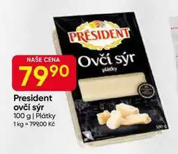 Hruška President ovčí sýr 100 g, Plátky nabídka
