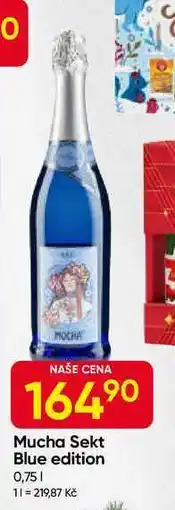 Hruška Mucha Sekt Blue edition 0,75l nabídka