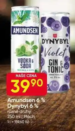 Hruška Dynybyl 6% různé druhy 250 ml, Plech nabídka
