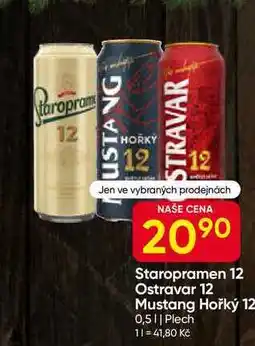 Hruška Staropramen 12 0,5l plech nabídka