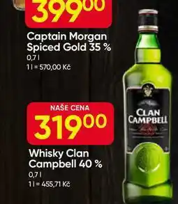 Hruška Whisky Clan Campbell 40 % 0,7l nabídka