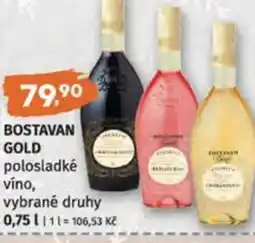 Terno Bostavan gold polosladké víno nabídka