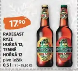 Terno Radegast ryze hořká 12, temně hořká 12 pivo ležák nabídka