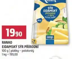 Terno Ranko eidamský sýr přírodní nabídka