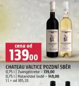 Terno Chateau valtice pozdní sběr nabídka