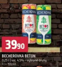 Terno Becherovka beton nabídka