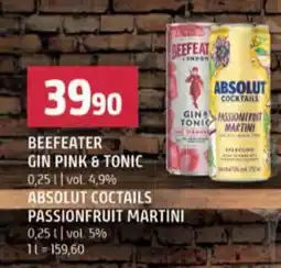 Terno Beefeater gin pink & tonic nabídka