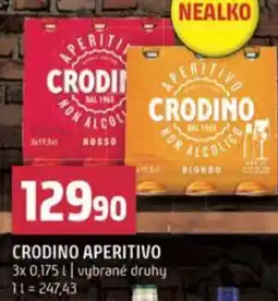 Terno Crodino aperitivo nabídka