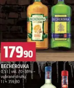 Terno Becherovka nabídka