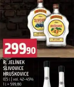 Terno R. jelínek slivovice hruškovice nabídka