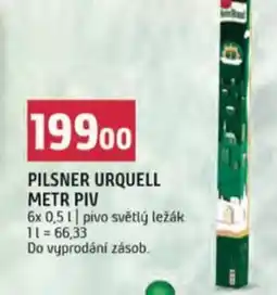 Terno Pilsner urquell metr piv nabídka