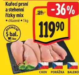 Albert Kuřecí prsní a stehenní řízky mix nabídka