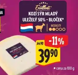 Albert Kozí sýr mladý uleželý 50% – bloček nabídka