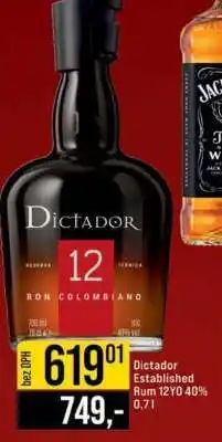Jip Dictador Established Rum 12YO 40% 0,7 l nabídka