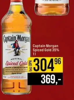 Jip Captain Morgan Spiced Gold 35% 1l nabídka