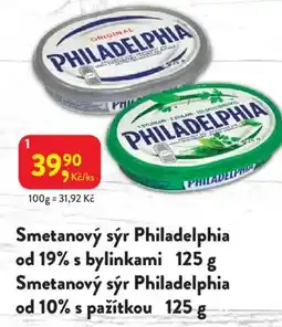 MP Krásno Smetanový sýr Philadelphia od 19% s bylinkami nabídka