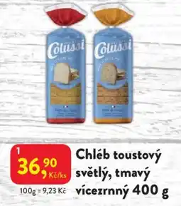 MP Krásno Chléb toustový světlý, tmavý vícezrnný nabídka