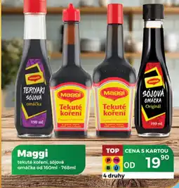 Tamda Foods Maggi tekuté koření, sójová omáčka nabídka