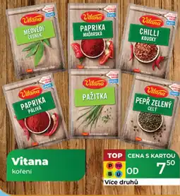 Tamda Foods Vitana koření nabídka