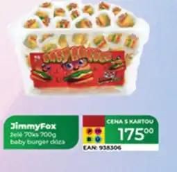 Tamda Foods JimmyFox želé baby burger doza nabídka