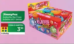Tamda Foods JimmyFox žvýkačky Crazy bubble roll tattoo nabídka