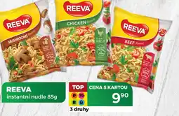 Tamda Foods REEVA instantní nudle nabídka