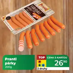 Tamda Foods Prantl párky nabídka