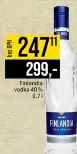 Jip Finlandia vodka 40% nabídka