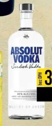 Jip Absolut vodka 40% nabídka