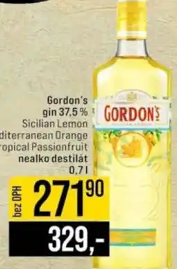 Jip Gordon's gin 37,5% nabídka