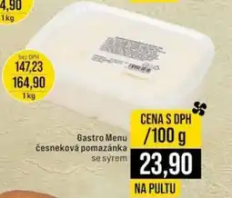 Jip Gastro Menu česneková pomazánka nabídka
