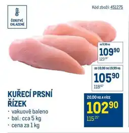 Makro Kuřecí prsní řízek nabídka