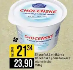 Jip Choceňská mlékárna Choceňské pomazánkové nabídka
