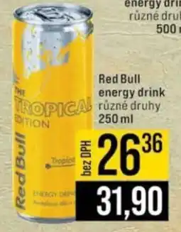 Jip Red Bull energy drink nabídka