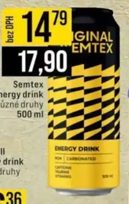 Jip Semtex energy drink nabídka
